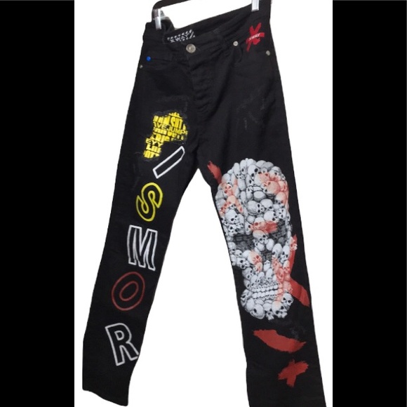 X WAY Men’s Pirate Jeans ..Size:34 - Picture 3 of 11
